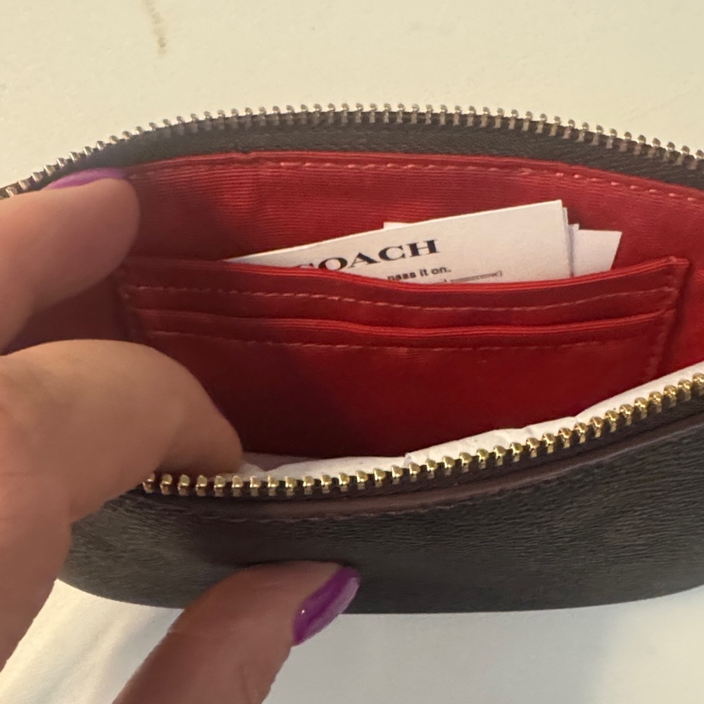Coach Black and Red Wristlet - Picture 4 of 7